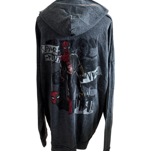 Marvel Black Textured Fabric with Disney Logo Spiderman size xxl New without tag - Picture 2 of 5